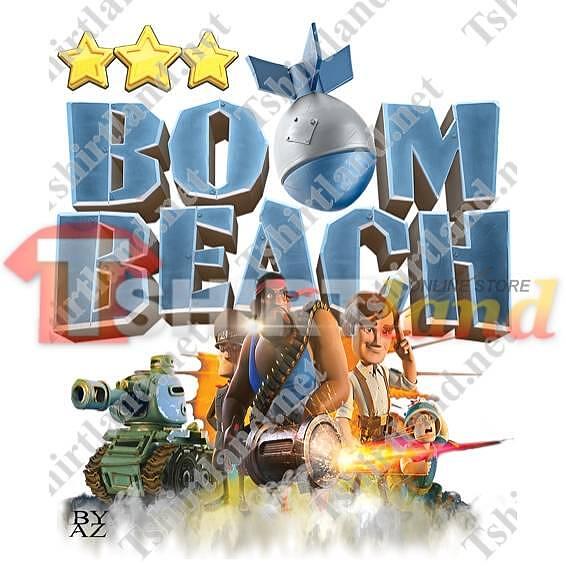 Тениска "Boom Beach" - F60