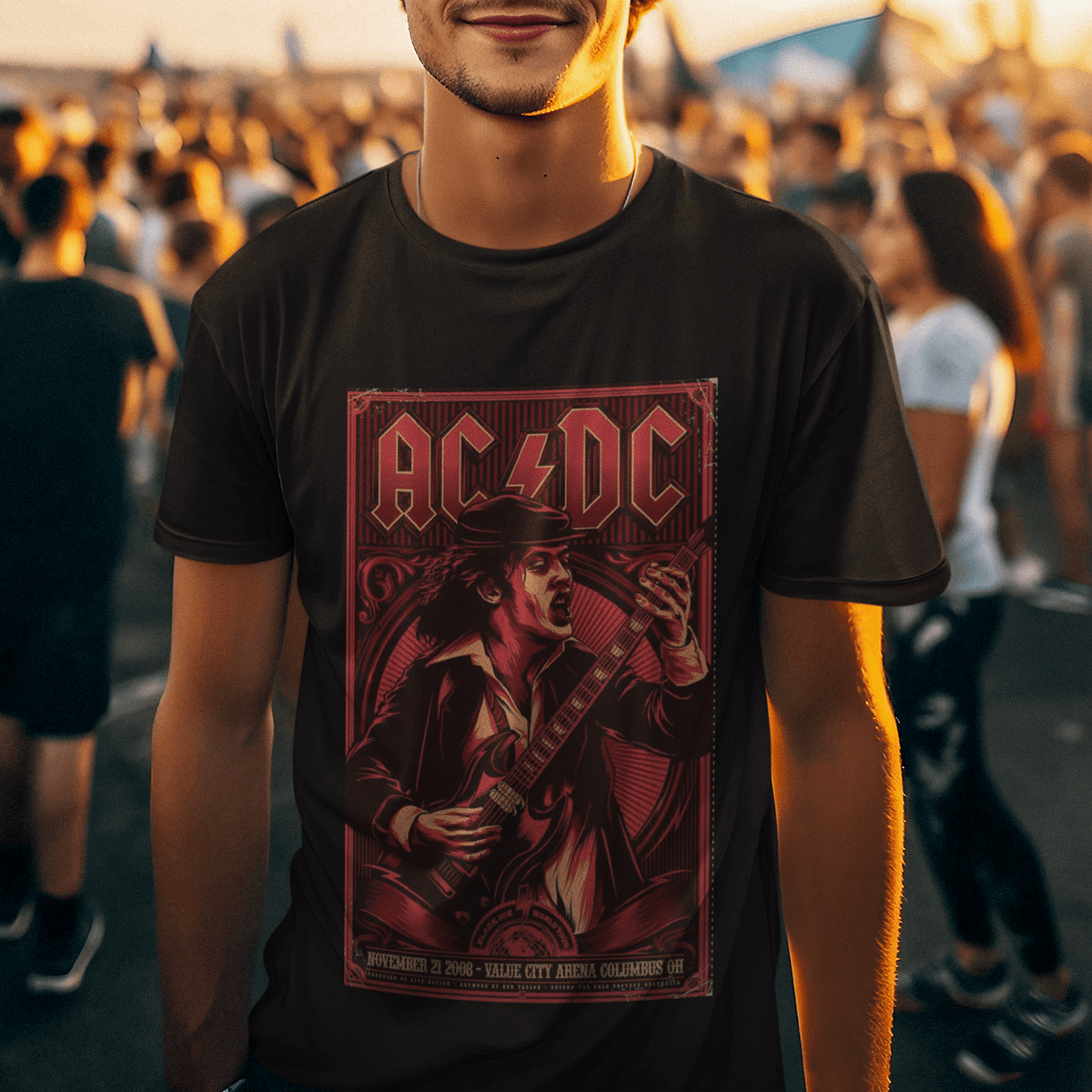Tricou AC/DC „Rock ‘N’ Roll Never Dies”