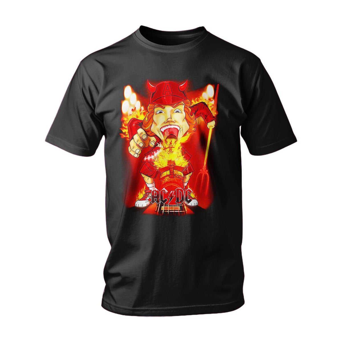 Tricou AC/DC „Rock 'N' Roll Devil” - Aprinde scena!