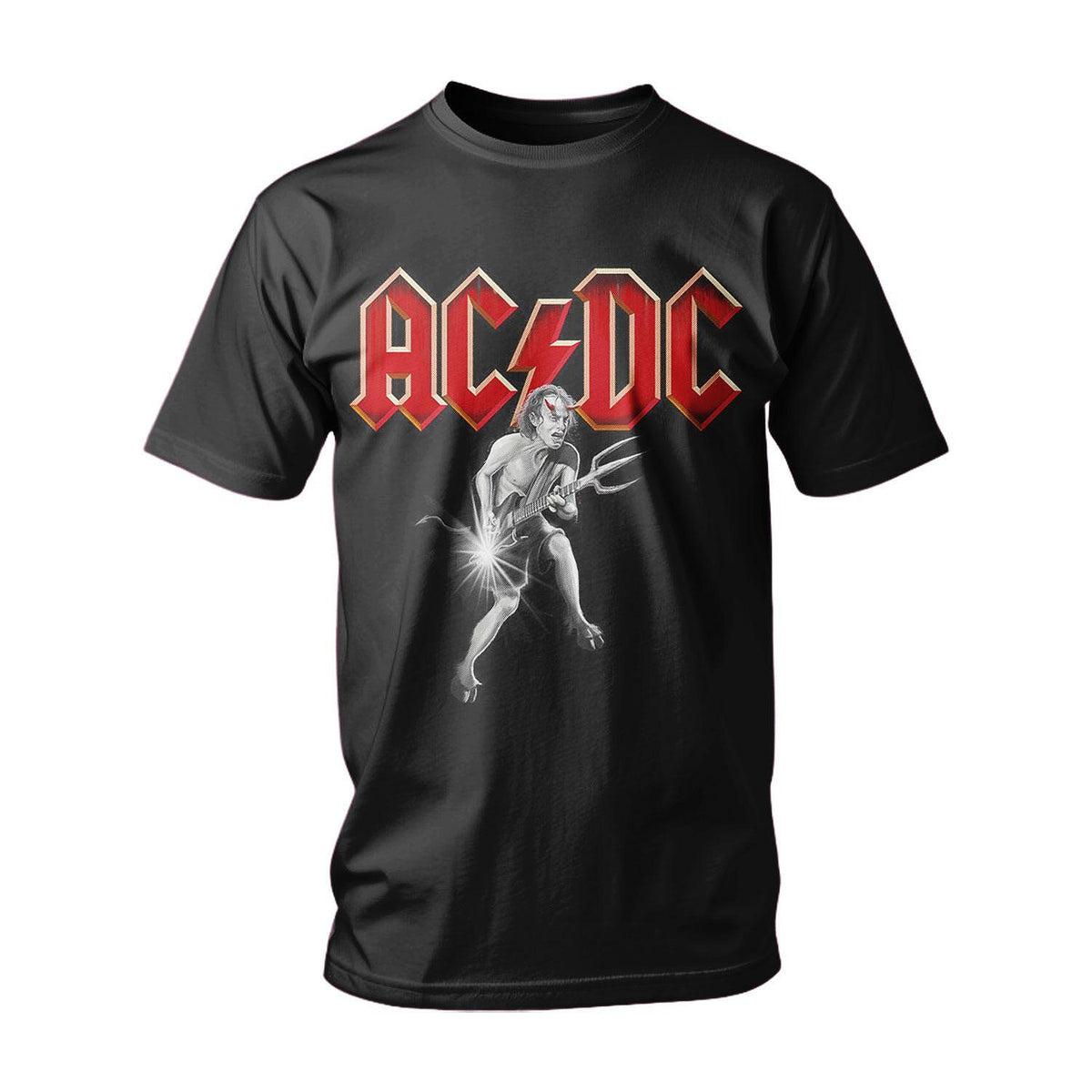 Tricou AC/DC - Angus, chitară și puțin foc demonic!