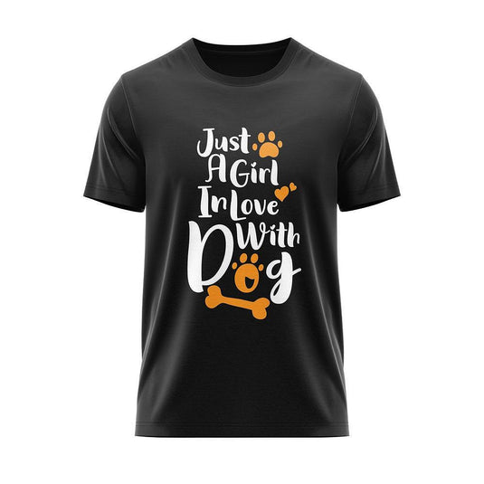 Тениска A Girl In Love Whit Dog
