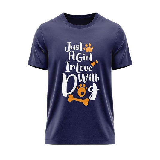 Тениска A Girl In Love Whit Dog