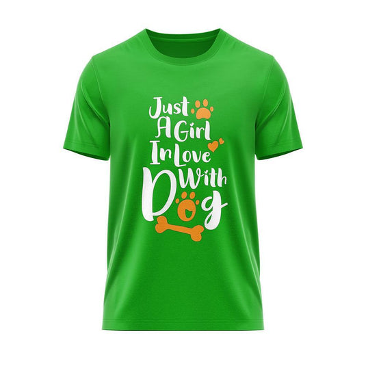 Тениска A Girl In Love Whit Dog
