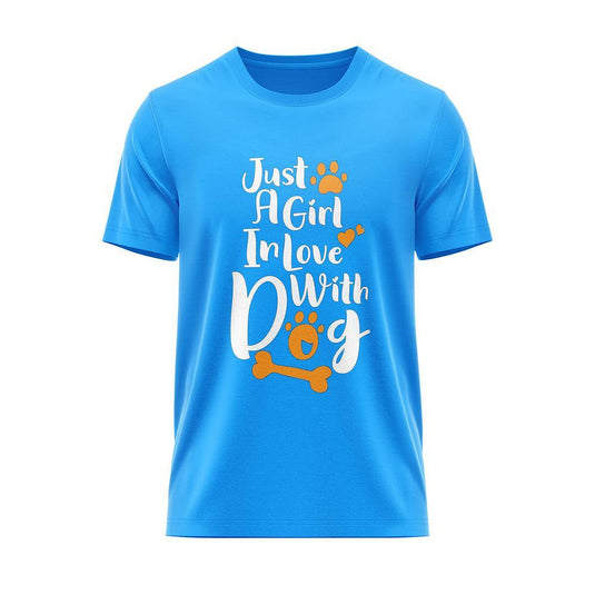 Тениска A Girl In Love Whit Dog