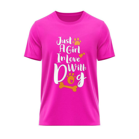 Тениска A Girl In Love Whit Dog