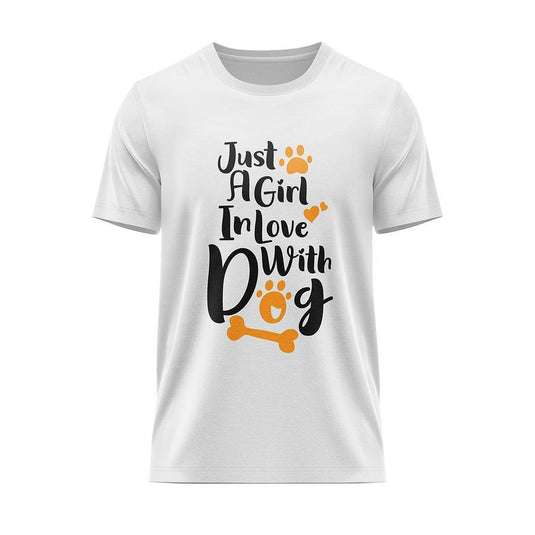 Тениска A Girl In Love Whit Dog
