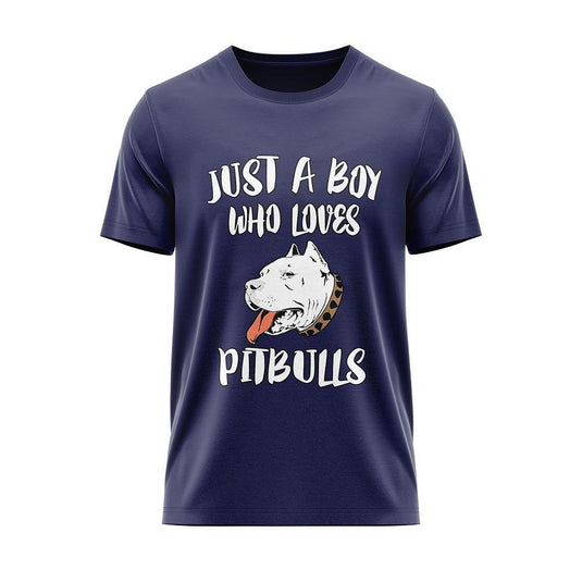 Тениска "Just a Boy Who Loves Pitbulls"