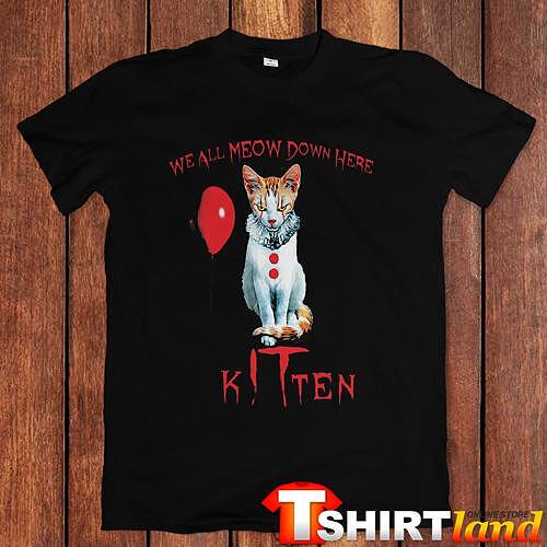 Тениска IT - We All Meow Down Here