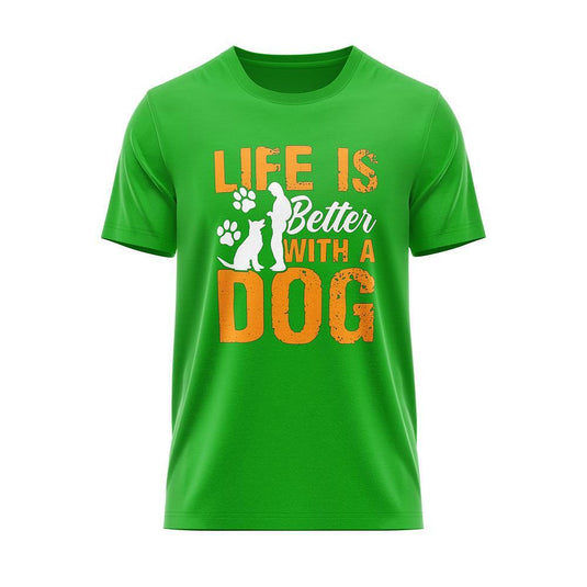 Тениска "Life is a better with a dog" 2