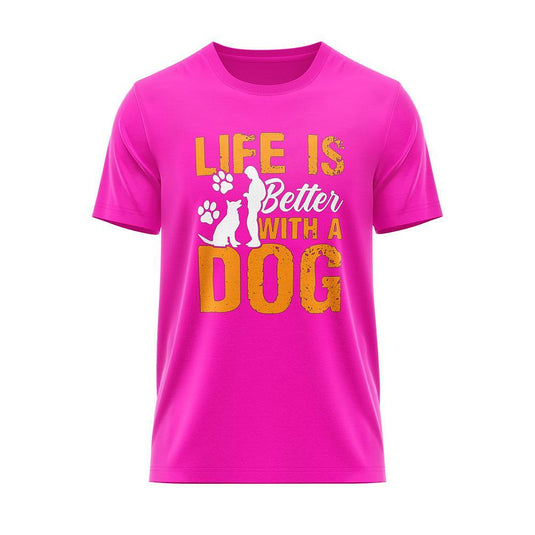 Тениска "Life is a better with a dog" 2