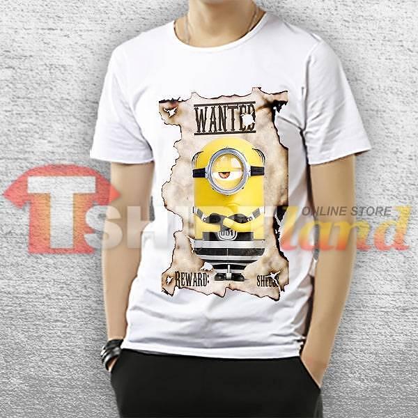 Тениска "Minions" - F56 - Плакат WANTED