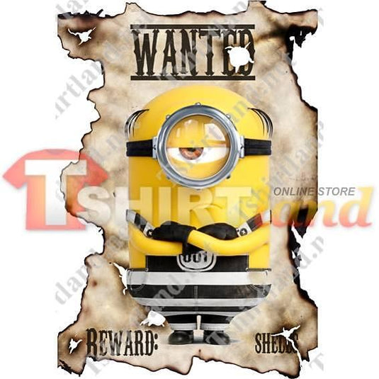 Тениска "Minions" - F56 - Плакат WANTED
