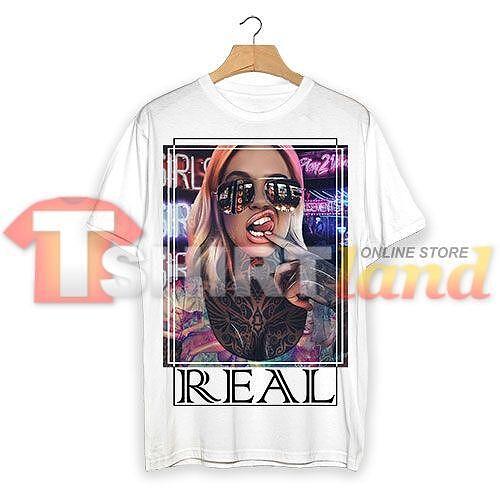 Тениска "REAL Girl" F96
