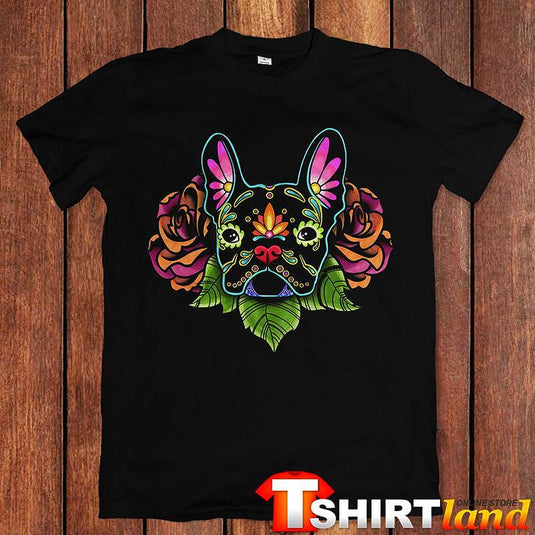 Тениска Art Design Boston Terrier - Flowers Head