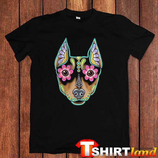 Тениска Chihuahua Skull Flowers