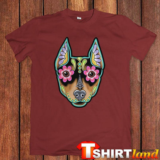 Тениска Chihuahua Skull Flowers