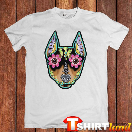 Тениска Chihuahua Skull Flowers