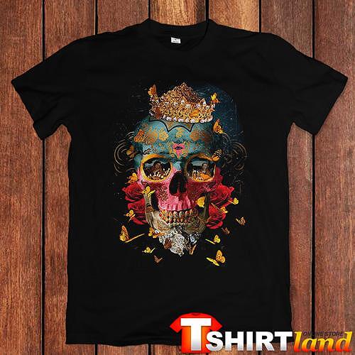 T-shirt "Colorful Skull Design"