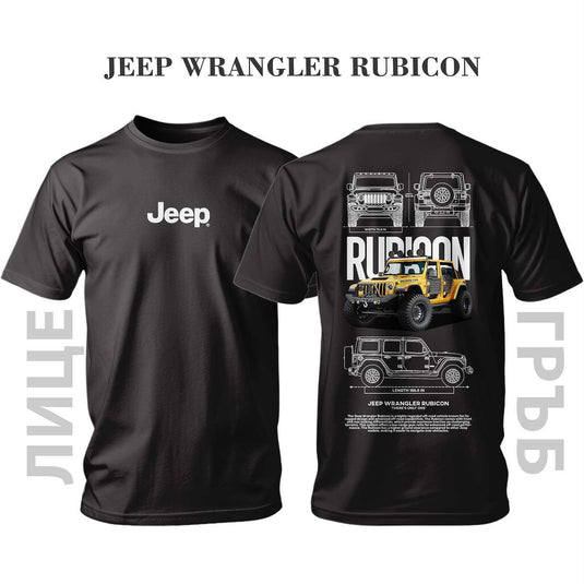 Тениска YELLOW JEEP WRANGLER RUBICON