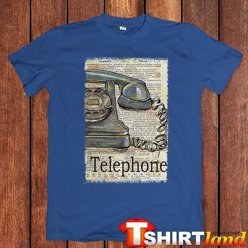Тениска "Retro Telephone - Paper Art"