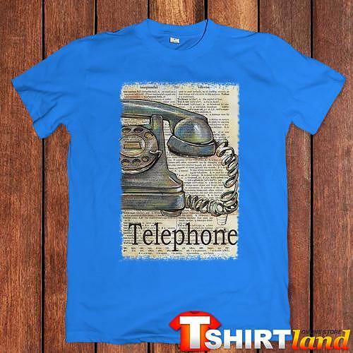 Тениска "Retro Telephone - Paper Art"