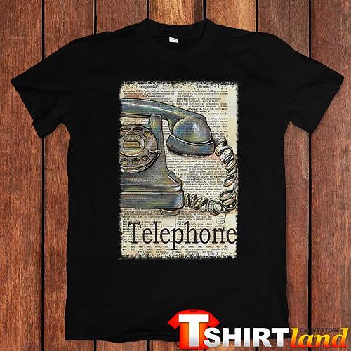 Тениска "Retro Telephone - Paper Art"