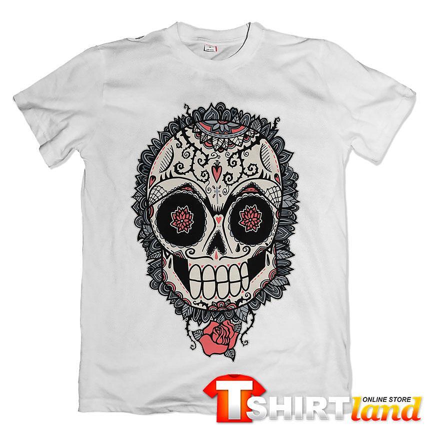 Тениска Calavera Rose & Heart