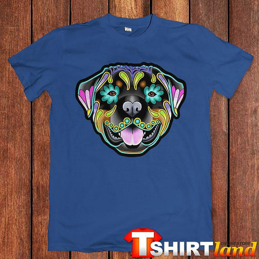 Тениска Art Flowers Head - French Bulldog