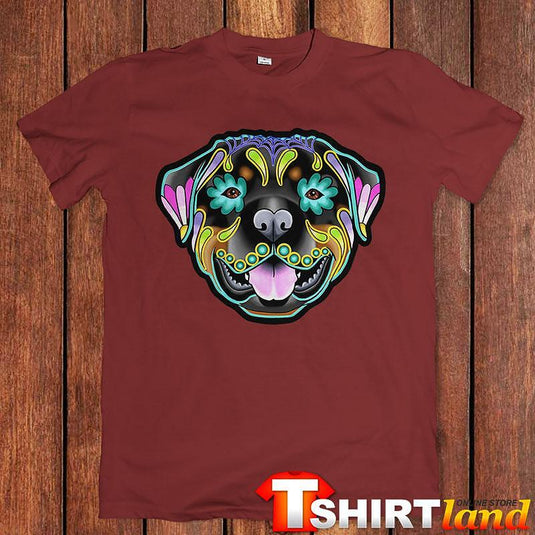 Тениска Art Flowers Head - French Bulldog