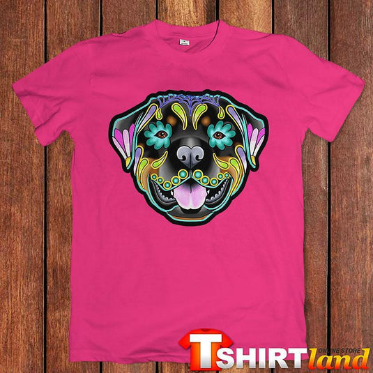 Тениска Art Flowers Head - French Bulldog