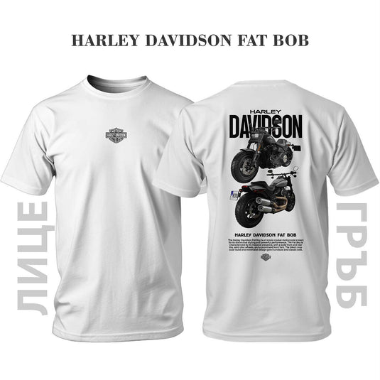 Тениска BLACK HARLEY DAVIDSON FAT BOB