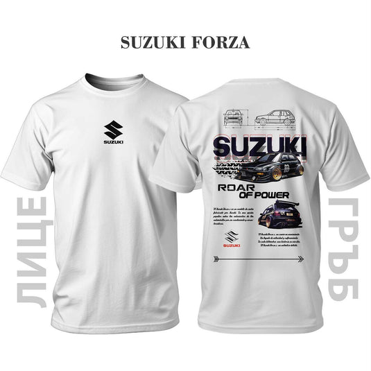Тениска BLACK SUZUKI ROAR OF POWER