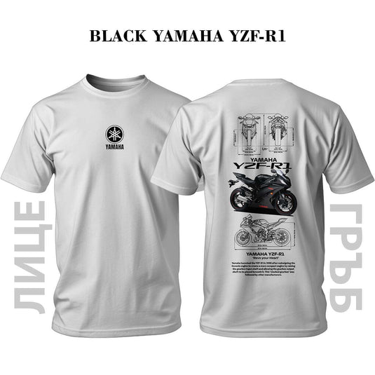 Тениска Black YAMAHA YZF-R1