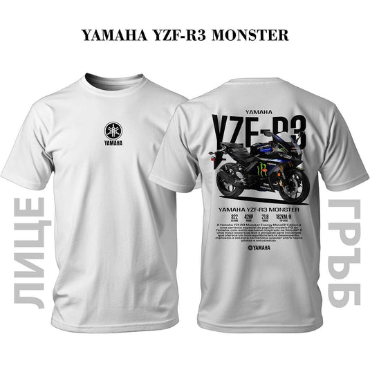 Тениска Black YAMAHA YZF-R3 Monster