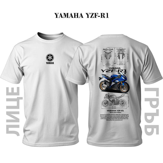 Тениска Blue YAMAHA YZF-R1