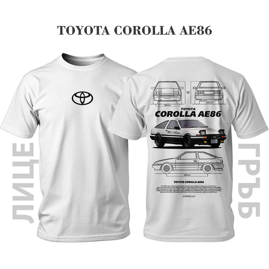 Тениска TOYOTA COROLLA AE86 INITIAL D
