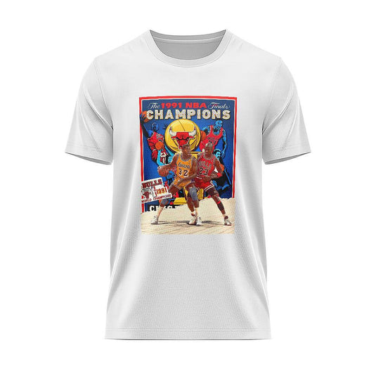 Тениска LA Lakers Chicago Bulls The 1991 NBA Finals Magic MJ