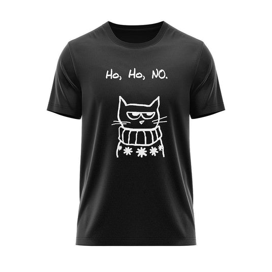 Тениска Christmas Mad Cat Ho, Ho, No CHR_44