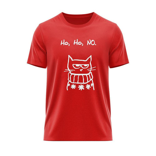 Тениска Christmas Mad Cat Ho, Ho, No CHR_44