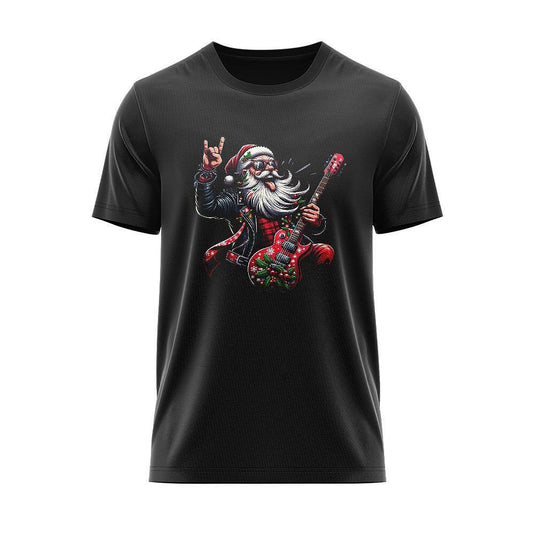 Тениска Christmas Santa RocknRoll Guitar CHR_08