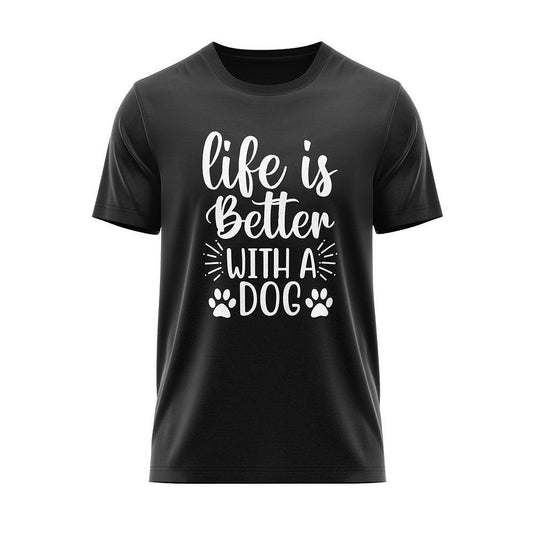 Тениска "Life is a better with a dog"