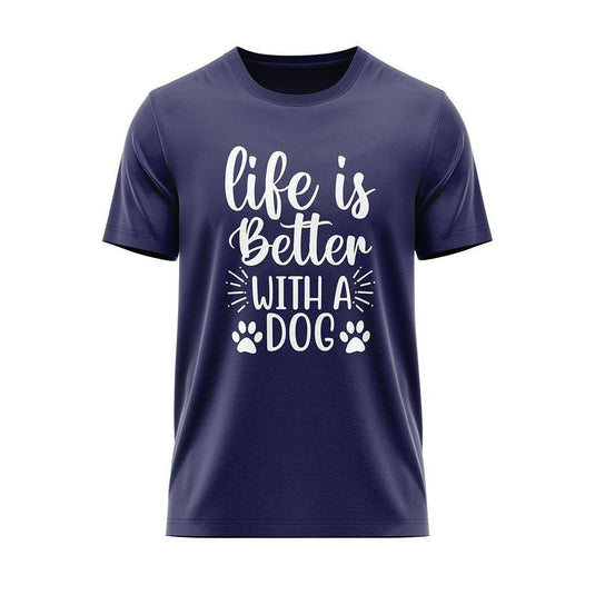 Тениска "Life is a better with a dog"