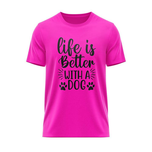 Тениска "Life is a better with a dog"