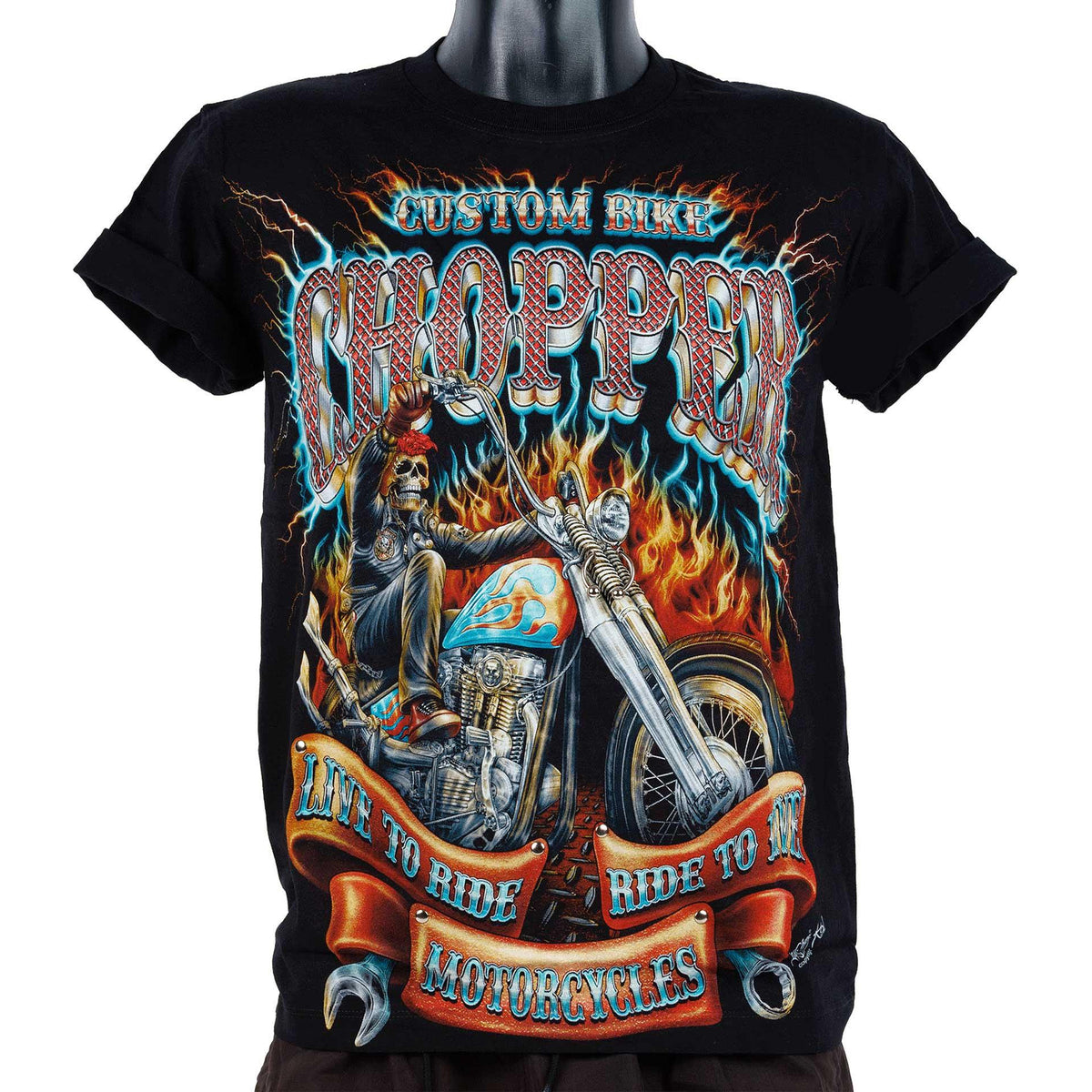 T-shirt Custom Bike Chopper 3D-172