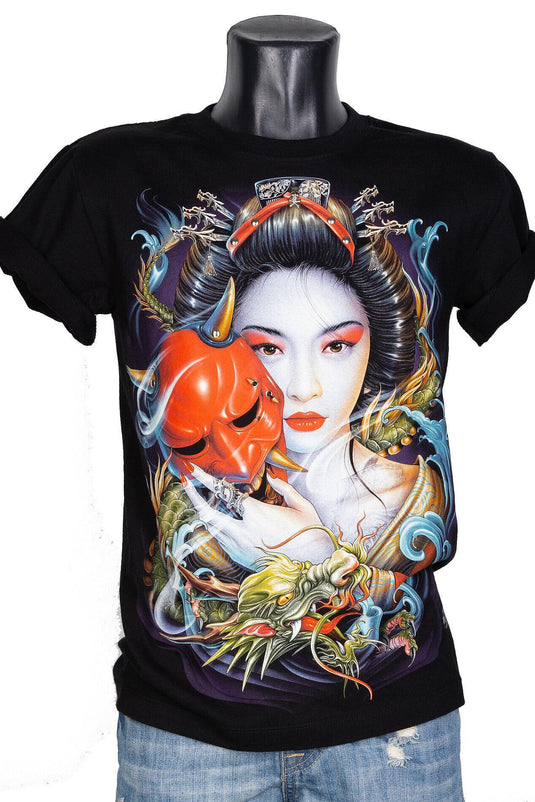 Тениска Demon Dragon Geisha 4D-07