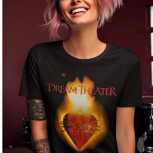 Тениска Dream Theater Flaming Heart