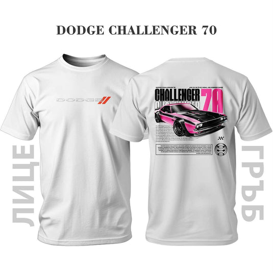 Тениска BLACK PINK DODGE CHALLENGER 70