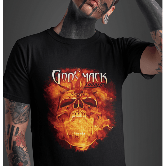 Тениска Godsmack 1000 HP Burning Skull