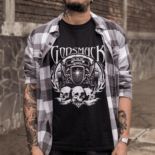 Тениска Godsmack 1000hp Skulls