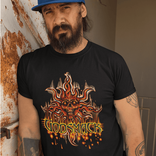 Тениска Godsmack Skull Fire